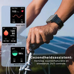 Smartwatch displaying comprehensive health monitoring capabilities.