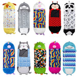Complete collection of ten snuggle sleeping bag character designs.