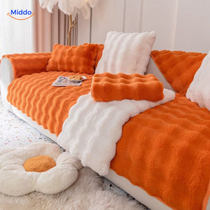 Plushy™ Plush Winter Furniture Covers | Cozy Warmth & Pet Protection