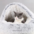 Luxury SoftSnuggle pet bed in gray, ideal for dogs and cats.