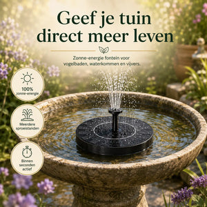 Solar Oasis™ Solar Fountain | Eco-Friendly & Bird-Friendly