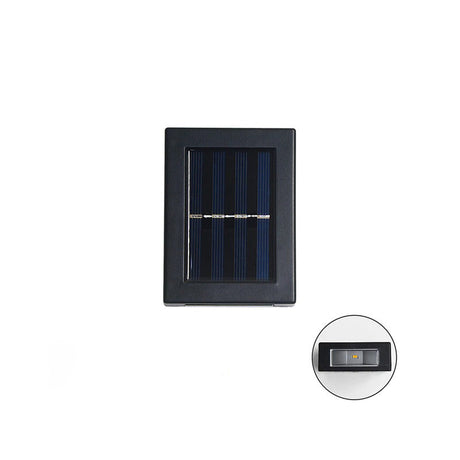 Solar garden light with single solar panel for charging.