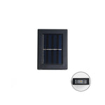 Solar garden light with single solar panel for charging.