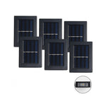 Solar garden lights with six solar panels for maximum energy.