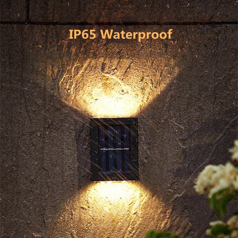 IP65 waterproof solar garden lights for all-weather outdoor use.