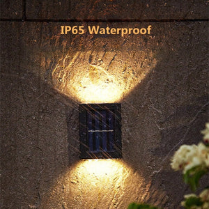 IP65 waterproof solar garden lights for all-weather outdoor use.