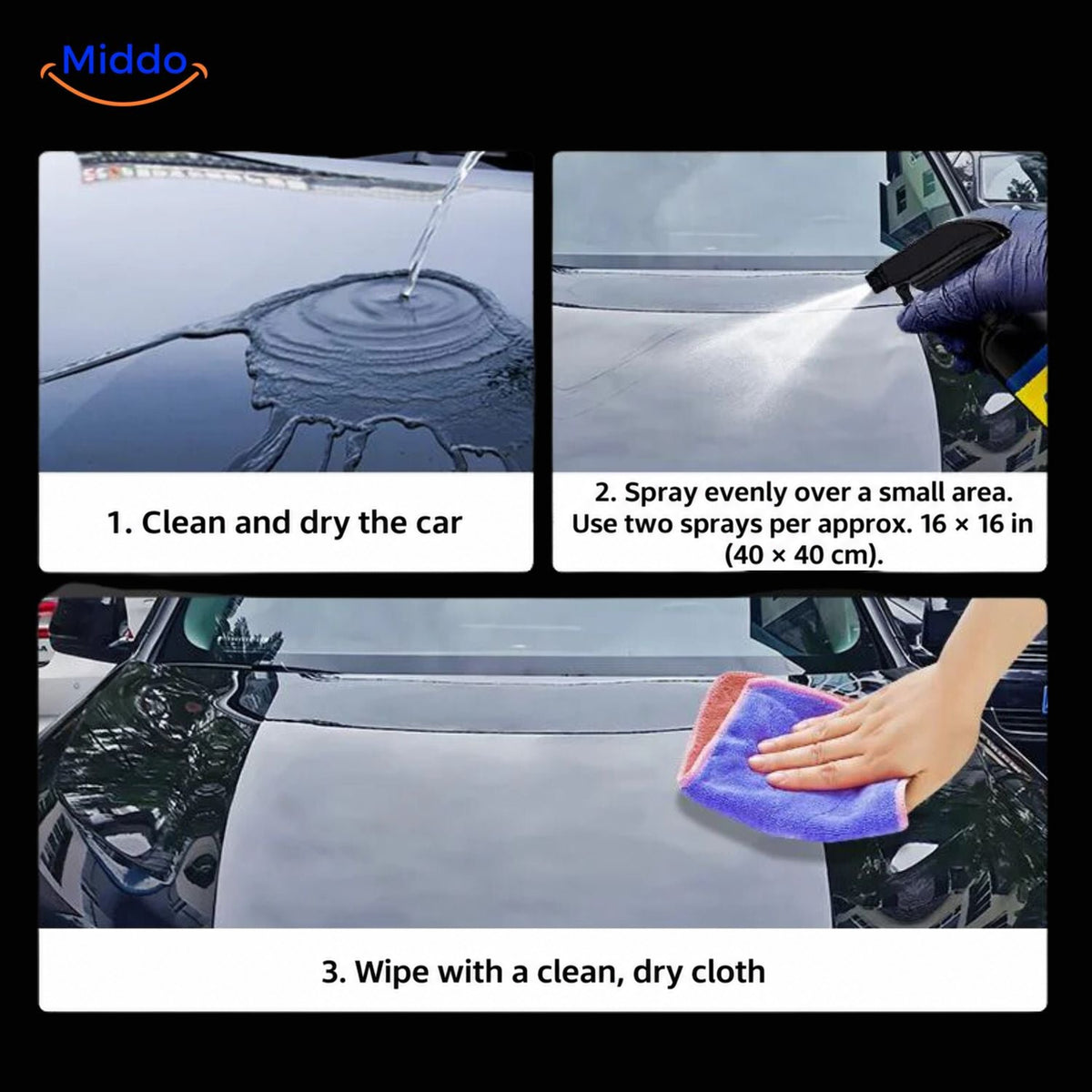 How to apply Sopami™ to car paint in three steps