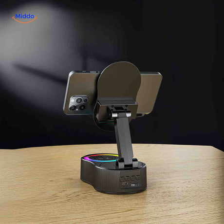 SoundMate power bank closeup with phone charging capability