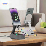 SoundMate wireless speaker charging phone on induction stand