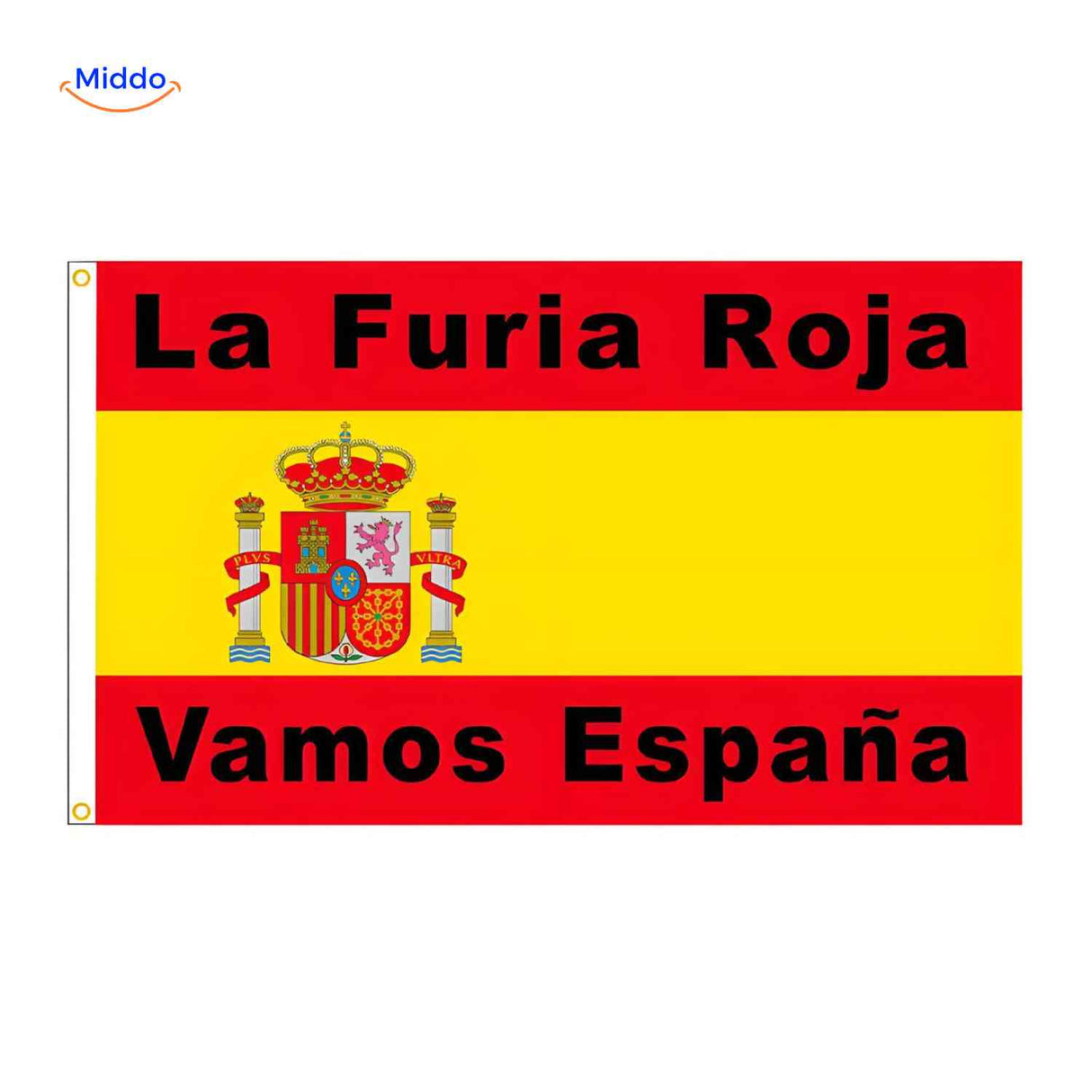Spain La Furia Roja national football team flag for passionate supporters.