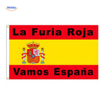 Spain La Furia Roja national football team flag for passionate supporters.