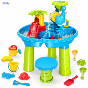 SplashPlay™ Outdoor Water and Sand Play Table Set | For Children 4-6 - kit