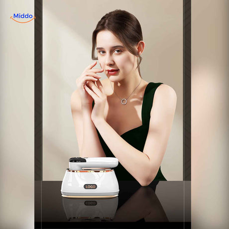 Luxury foldable steam iron with sleek, elegant design for modern homes.