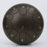 Bronze 20-25cm steel tongue drum handpan instrument.