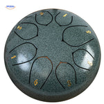 Jade green steel tongue drum premium tone with elegant aesthetic.