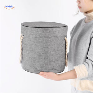 Toy storage bag featuring a cute coffee cups pattern design.