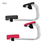 Detail view of the strap-on garden kneeler system designed for secure knee positioning.
