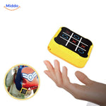 Strategic tic-tac-toe game with LED-lit touchscreen for visibility