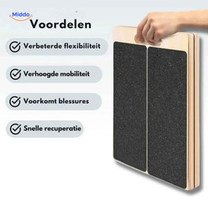 Stretch board benefits include enhanced flexibility, mobility improvement and faster recovery.