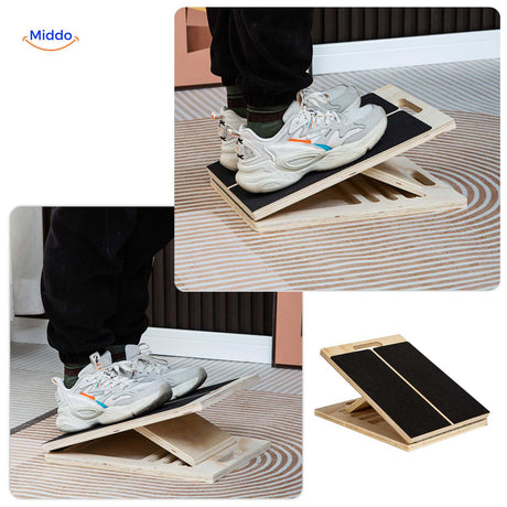 Versatile stretch board for daily use, balance training and flexibility improvement.