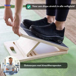 Physical therapist-designed stretch board for safe, deep muscle stretching and recovery.