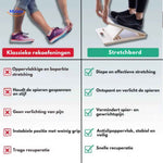 Comparison showing safer, more effective stretching versus traditional floor exercises.