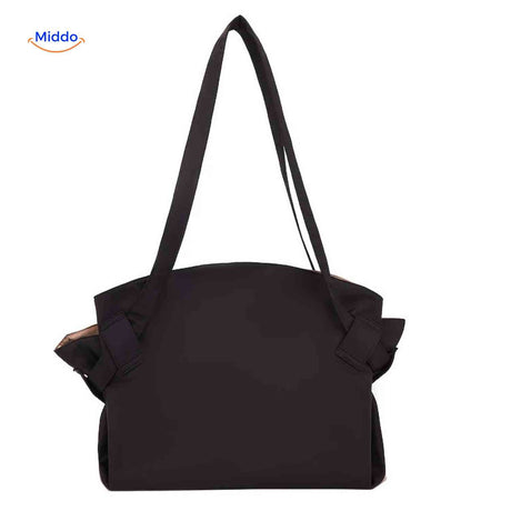 Stylish foldable women's shoulder bag with roomy spacious design.