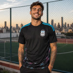 World Cup supporter shirt in Argentina black national color design.