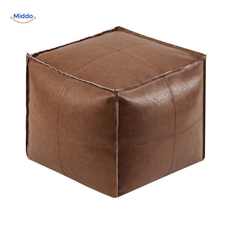 Quality craftsmanship and design evident in this leather tatami floor cushion.