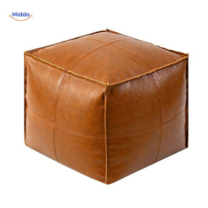 Stylish, durable, and comfortable leather tatami floor cushion for versatile spaces.