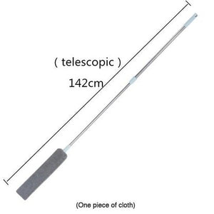 Duster in fully extended telescopic position demonstrating maximum reach.