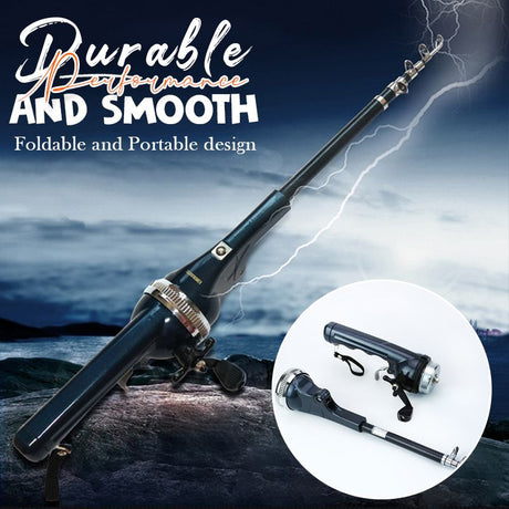 Durable telescopic fishing rod kit built with premium materials for longevity.