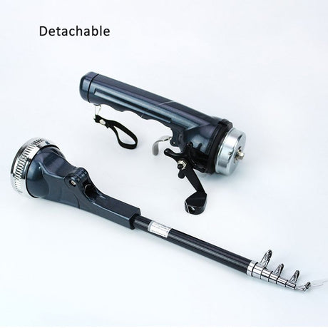 Detachable rod components allow easy assembly and compact storage.