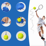 Step-by-step installation guide showing how to assemble the solo tennis rebound trainer.