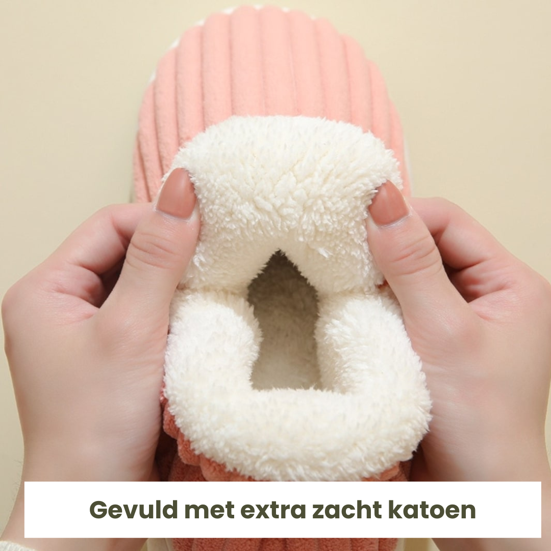 Benefits breakdown showing how therapeutic slippers provide foot, knee, and back pain relief.