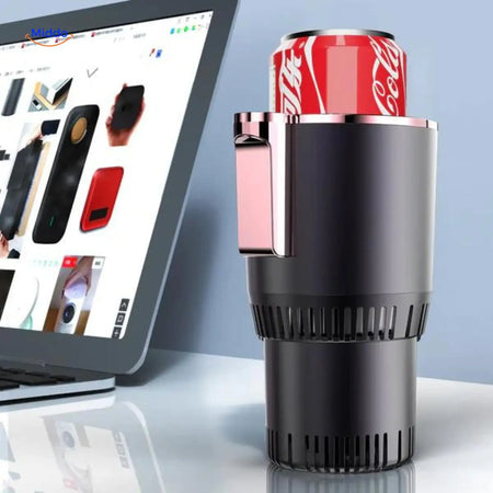 ThermaGrip ideal for desk, car, and workspace to keep drinks at desired temperature.