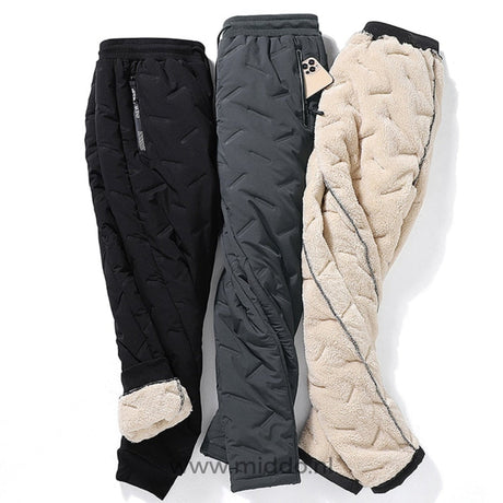 Complete collection of thermo pants showing all available color choices.