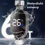 Waterproof thermometer design with durable LED display resistant to moisture and splashing.