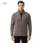 Brown thermoknit vest in full front view, demonstrating warm earth-tone color option.