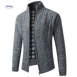 Dark gray lined thermoknit vest for men, demonstrating insulated construction quality.
