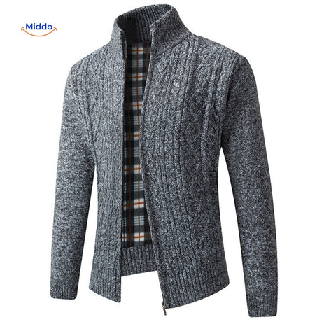 Dark gray lined thermoknit vest for men, demonstrating insulated construction quality.