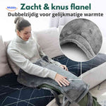 Thermowrap features soft flannel material with double-sided design for gentle, plush warmth.