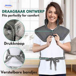 Thermowrap portable design with snap fasteners and adjustable straps for secure fit.