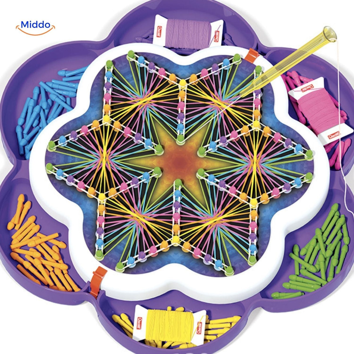 ThreadArt Builder puzzle game activity set for creative string art making.