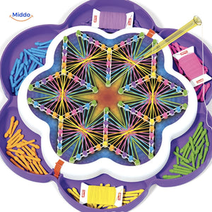 ThreadArt Builder puzzle game activity set for creative string art making.