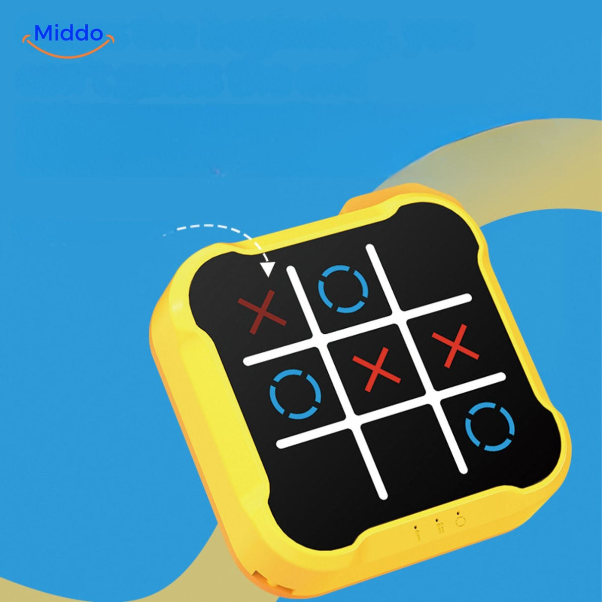 Automatic winner recognition feature on electronic tic-tac-toe game