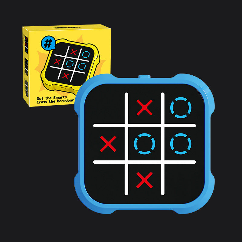 GameMaster tic-tac-toe gameplay on illuminated electronic display