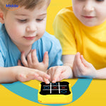 Interactive tic-tac-toe game with child-friendly touchscreen controls