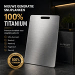 SafeCut titanium cutting board with premium finish and sleek design.