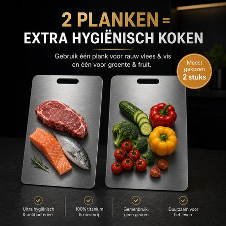 SafeCut two-pack bundle for dual-board hygiene in meal preparation.